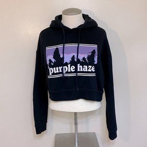 BLUENOTES Purple Haze Cropped Hoodie Xs